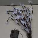 TAILERRI Solar Christmas Pathway Lights for Outside, 4 Pack Artificial Tree Snowflake Stake Lights, Waterproof Christmas Decorations for Yard Garden Patio Party Winter Decor (Multi-Colored)