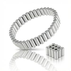 0.17''0.35'' Neodymium Cylinder Magnets,50pcs Tiny Rod Magnet for Whiteboard,Refrigerator,Map Magnets,Magnetic Bracelet for Men Women,Magnetic Ring Jewelry (Silver)