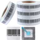 8.2 MH RF Security Tags Soft Labels with Mock Barcodes for Retail EAS Anti-Theft System (4,000 Pcs)