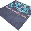 Quiksilver Sand-Free Beach Mat  Large Waterproof Outdoor Picnic Blanket, Lightweight Foldable Mat for Beach, Camping, Park, or Travel  Fits 4-6 People, Quick-Dry, Durable