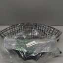 Leeden Lazy Susan Wire Storage Organizer Basket with Handle-Metal Cabinet Storage Bins -Kitchen Cabinet Organizer-1/4 Wedge Can Organizer Black (for 24" Lazy Susan, 4 Pack)