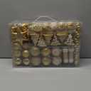 Mr. Pen - Assorted Christmas Ball Ornaments Set, 77 Pcs, Gold, Shatterproof Christmas Ornaments Set 