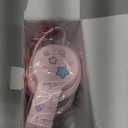 iClever Kids Headphones for School/Travel with Safe Volume 85dBA, HS19S Stereo Sound Over-Ear Girls Boys Headphones for Kids, Foldable 3.5mm Wired Headphone for iPad/Computer (A Pink Star)