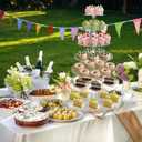 Large Cupcake Stand, 7 Tier Cupcake Tower Tree, Round Cupcake Display Stand, Tiered Cupcake Holder for Party,Clear Dessert Stand for Wedding