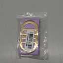 ZYALTFDC Women Wide Stretchy Waist Belts Gold Buckle Elastic Cinch Vintage Belt for Women Dresses Western Wear Belts (Suit for waist size 29"-33", Purple)