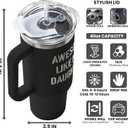 Gifts for Dad from Daughter - Dad Gifts from Daughter - Fathers Day Gift for Dads - Birthday, Father's Day, Christmas Gift for Dads - Father Ideas for Men - 40 Oz Stainless Steel Tumbler