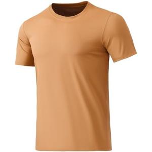 BANTREK Men's T-Shirts Soft Lightweight Short Sleeve Tee, Crew Neck Moisture Wicking Shirt for Casual Running Workout Swim, Size: M
