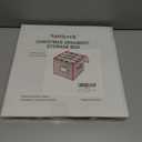 Sattiyrch Plastic Christmas Ornament Storage Box,4 Tray Customizable Divider, Zippered Closure, Dust-Proof, Collapsible, Dual Handles,Holds Up to 64 x 2.36 Ornaments,for Garage/Attic/Basement Storage