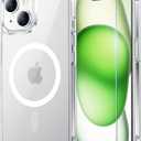 Temdan for iPhone 15 Case Clear, [Compatible with Magsafe][Anti-Yellowing][Military-Grade Protection] Shockproof Slim Phone Sleeve Case for iPhone 15, Clear