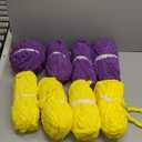 Assorted Chunky Yarn for Hand Knitting,Soft Jumbo Bulky Fluffy Chenille Yarn for Crocheting,Blanket Scarf DIY,8 Pack(28yds, 8 Ounces Each) (PurpleYellow)