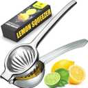 Premium Lemon Squeezer Stainless Steel - Heavy Duty Lime Squeezer, Lemon Juicer Manual With Comfortable Handle For Extracting All Juice Possible - Hand Citrus Juicer