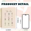 Floral Christian Notebook Journal, Christian Gifts for Women, Bible Journaling Notebook, Bible Notebooks for Note Taking, You Are Inspirational Hardcover Spiral Botebook 5.5x8.3 Inch