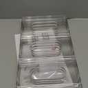 LARGER Compartment - Stackable Water Bottle Organizer Holder - for Stanley & Others' Large Tumbler - Clear Wine Rack, Cup Bottle Holder for Cabinet Home Countertop Fridge Pantry Shelf, 3 Tier Hold 9