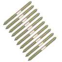 20Pcs 8x100mm Hanger Bolts, Double Ended Self-Tapping Thread Wood to Wood Dowel Screws Double Ended Screw Dowels Hanger for Furniture