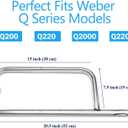 Utheer 41862 Burner Tube for Weber Q200, Q220, Q2000, Q2200 Gas Grills, 20.5" 304 Stainless Steel Weber Q2200 Burner Tube Replacement for Grill Parts 69956, 60041