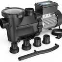 VIDAPOOL In/Above Ground Pool Pump, Self Primming High Flow (Dual Speed, 1.5HP, 4750 GPH, 115V)