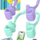 Cell Phone Stand Thumbs Up Lazy Phone Stand - 2 Pack Phone Holder 2025 College Graduation Gifts for Her Him Cellphone iPhone Stand for Desk Birthday Gifts for Teens Girls Boys Adults Women Men Wife (Purple & Green)