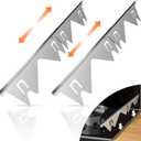 Stainless Steel Stove Gap Covers (2PCS), Stove Gap Filler, Stove Guard for Kitchen Oven Counter Side Gap, Range Trim Kit, Easy Clean and Heat Resistant, Adjustable Length 13.8" to 27.5"