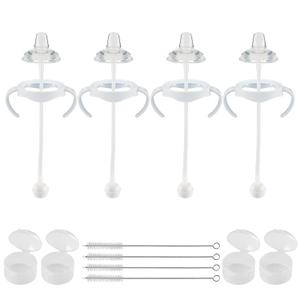 Sippy Cup Conversion Kit for Philips Avent Natural Baby Bottles, Weighted Straw Replacement Kit with Spout Nipples and Handle,6m+,Set of 4