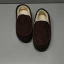 shoeslocker Men's Slippers Indoor Outdoor Warm Soft Plush Memory Foam House Slippers for Men Comfortable Bedroom Moccasin Slipper Non-Slip