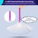 Cat Litter Box Liners Compatible with Automatic Cat Litter Box, Pre-Separated Heavy Duty 3.5Mil Thick Tear & Leak Proof Drawstring Litter Bags for Self-Cleaning Litter Boxes (Large, 36 Count)