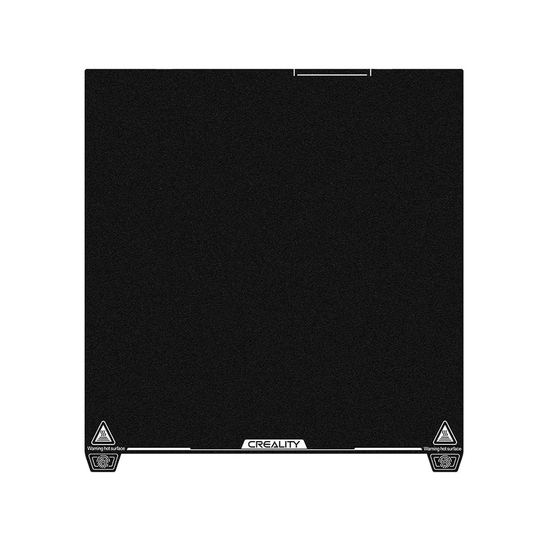K2 Plus Epoxy Resin Build Plate, 370x370mm Flexible Spring Steel Plate Printing Bed Platform for Creality K2 Plus, Epoxy Resin Particle Coating, Heat-Resistant & Wear-Resistant