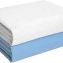 Heavy Absorbency Bed Pad, Washable and Reusable Incontinence Bed Underpads, 34"X52" (2 Pack), Waterproof Mattress Protector
