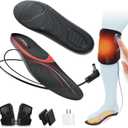 Heated Insoles, Kamlif 7.4V Rechargeable Foot Warmers, Heated Shoe Inserts Winter Thermal Soles for Men and Women, Skiing, Hunting, Hiking, Camping Outdoor Sports