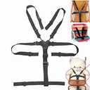 High Chair Straps Harness, 5 Point Harness,Universal Baby Safe Belt Holder Replacement for Wooden High Chair