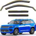 In-Channel Window Rain Guards Fit For Jeep Grand Cherokee(Not for L) 2022 2023 2024 2025 Extra Durable Window Deflectors Vent Shades Visors Exterior Car Accessories Visors Rain Guards -4 pcs