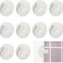 10 Pack Shower Splash Clips for Curtain, Self Adhesive Shower Curtain Clips, Guard Splash Curtain Clips,Windproof Stop Protect Clips Clamp (5.5 cm/2.2 inches)