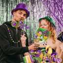 Cheerland Clearance Masquerade Party Photo Booth Props Mardi Gras Photo Prop Carnival Party Decorations New Orleans Theme Favors for Birthday Classroom Bachelorette Venetian Mask Party Supplies