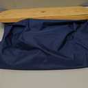 LONBET Toilet Paper Storage for 12 Rolls, Stackable & Foldable - The Ultimate Bathroom Organizer - Waterproof Basket with Bamboo Lid - Elegant Toilet Paper Storage Holder, Blue