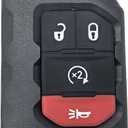 Key Fob Remote fits for Jeep Wrangler 2018-2025 Jeep Gladiator 2020-2025 Car Keyless Entry Remote OHT1130261 433MHz