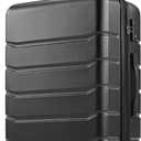 OLIXIS 28 Inch Luggage, Hardside Checked Suitcase with Spinner Wheels, Lightweight ABS Hard Shell Travel Luggage, TSA Approved Lock, Expandable Large Suitcase for Business & TravelBlack