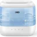 Dreo Humidifiers for Bedroom, 4L Top Fill for Large Room, 36H Runtime, 28 dB Quiet Supersized Cool Mist Air Humidifier for Baby Nursery, Plants, Indoor, Night Light, Easy to Clean & Fill, Blue