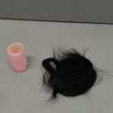 Clip in Bangs, 100% Real Human Hair Natural Black Fake Bangs Clip in Hair Extensions French Bangs Fringe with Temples Hairpieces for Women Curved Curtain Bangs for Daily Wear