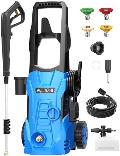 Electric Pressure Washer, High Power Washers Electric Powered Car Cleaning Machine with 26FT Hose, 35FT Cord, 4 Nozzles & Foam Cannon for Home/Cars/Driveways/Fences/Patios/Decks, 3000 Max Psi 2.1GPM