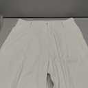 Women's Wide Leg High Waist Loose Palazzo Office Dress Pants with Pockets Work for Women Business Casual (XX-Large Short, White)