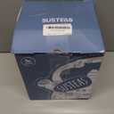 SUSTEAS Stove Top Whistling Tea Kettle - Food Grade Stainless Steel Teakettle Teapot with Cool Touch Ergonomic Handle, With 1 Silicone Pinch Mitt Included, 2.64 Quart(BLACK)