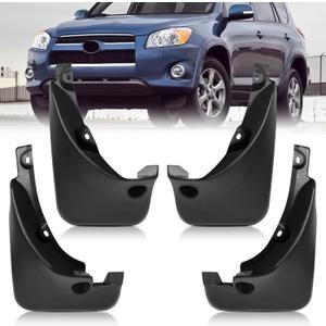 2007 RAV-4 Mud Flaps Mud Guards Compatible with Toyota RAV-4 2.4 2006-2013 Splash Guard No Drilling Required All Weather Mudflaps(Set of 4)