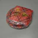 72 Pcs Christmas Plates Disposable Party Set Red Black Plaid Christmas Tree Holiday Paper Plates and Napkins for Chirstmas Party Table Decorations