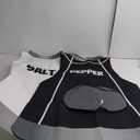 HooLing 2Pcs Couples Halloween Costumes for Adults Couples Outfits Costume Apparel Accessories for Halloween Cosplay Dress up (Salt & Pepper)