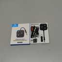 2026 Pro Bluetooth 5.4 Transmitter & Receiver, 2-in-1 Wireless Adapter for Airplane & Headphone, Dual Link, Fast TX/RX Switch, Type-C, Battery Indicator, Built-in Mic & LED Light for TV/PC/Car