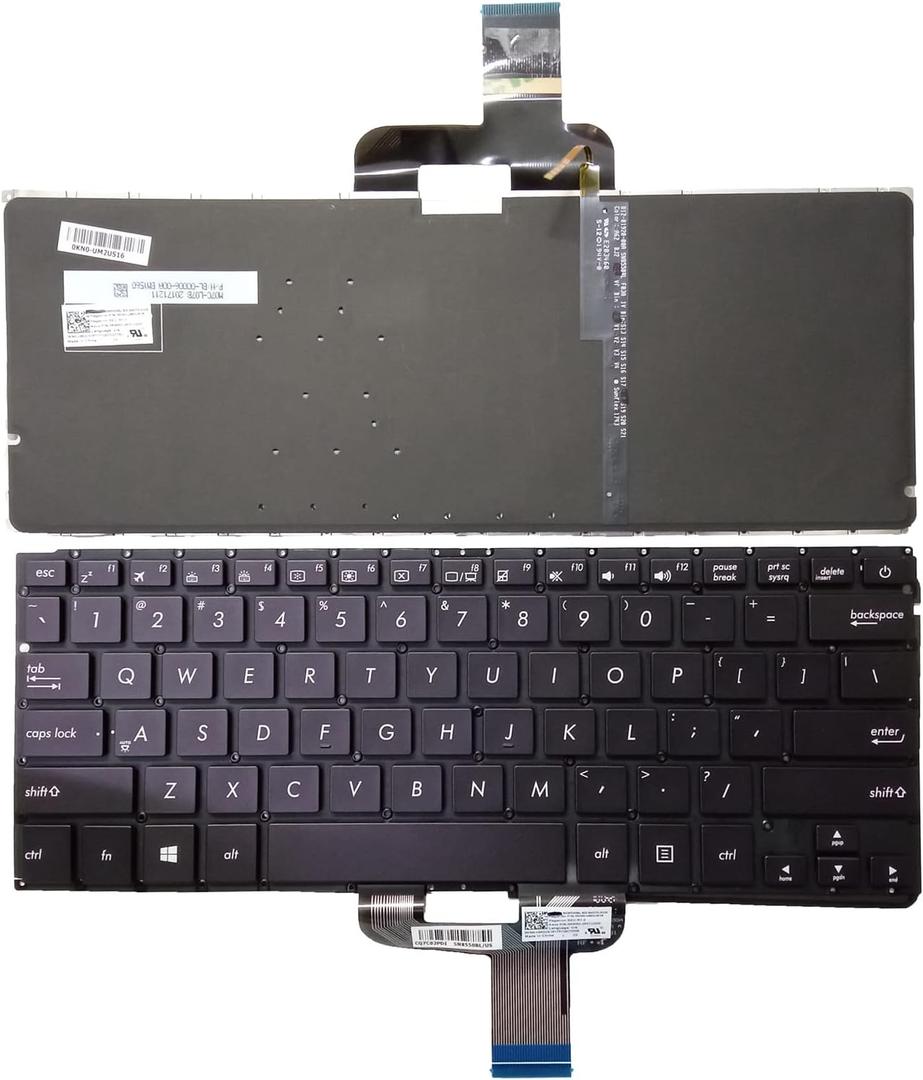 Laptop Replacement US Layout with Backlit Keyboard for Asus ZenBook UX310 UX310UA UX310UQ U4000 U4000U U4000UQ RX310 RX310U RX310UA RX310UQ Black 0KN0 UM2JP16 UM1ND16