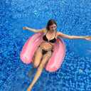 3 Pack Pool Floats Adult, PuppyuWill Minimalist Design Pool Chair Float, 52" X 38" Dopamine Colors, Drifter, Chair, Hammock 3-in-1 Inflatable Pool Toys for Pool Party, Lake, River, Sea, Outdoor