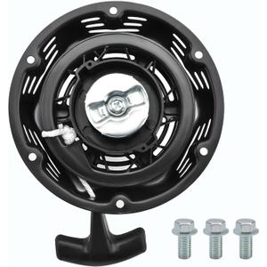 Recoil Starter Assembly with Pull Cord Black Fits for Gx390 Champion 4500w 4000w 3500w 3000w 46598 212cc 224cc 196cc Predator 3500w 4000w Firman Generator