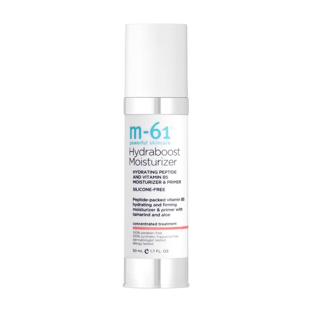 m-61 Hydraboost Moisturizer | Multi-Purpose, 2-in-1 Moisturizer + Primer With Hyaluronic Acid, Peptides And Vitamin E. Silicone Free. Hydrating and Firming. For All Skin Types - 1.7 Fl Oz (2 Pack)