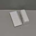 TP Butter Dish with Lid, Melamine Butter Holder for Countertop with Knife, Butter Keeper Container with Cover, Unbreakable Durable Dishwasher Safe, White