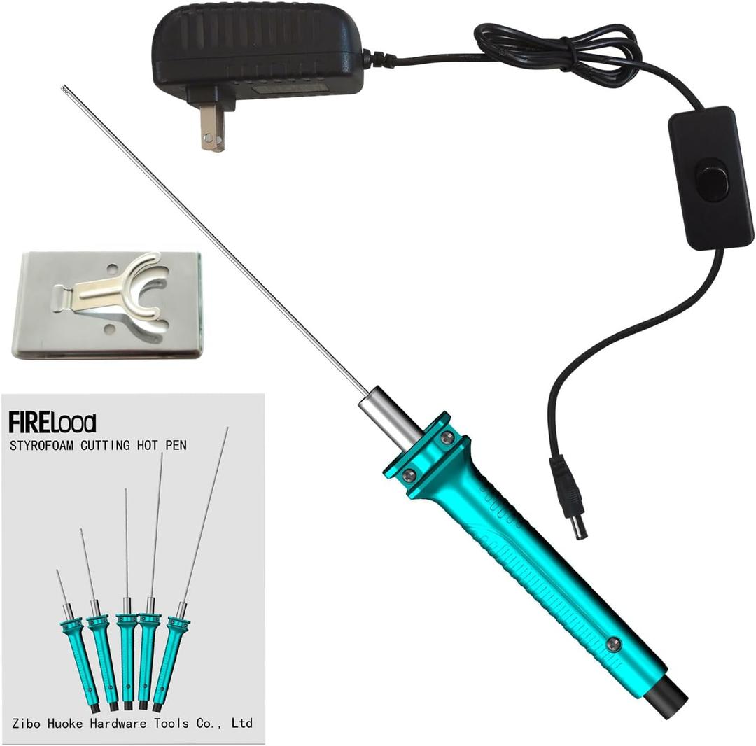 Hot Wire Pen, Electric Hot Wire Cutter Pen 15cm, Styrofoam Cutting Hot Pen Hot Wire Cutting Pen for Amateur DIY Heat Cutting Engraving Pen, Art Making, Foam Carving (blue, 150mm)